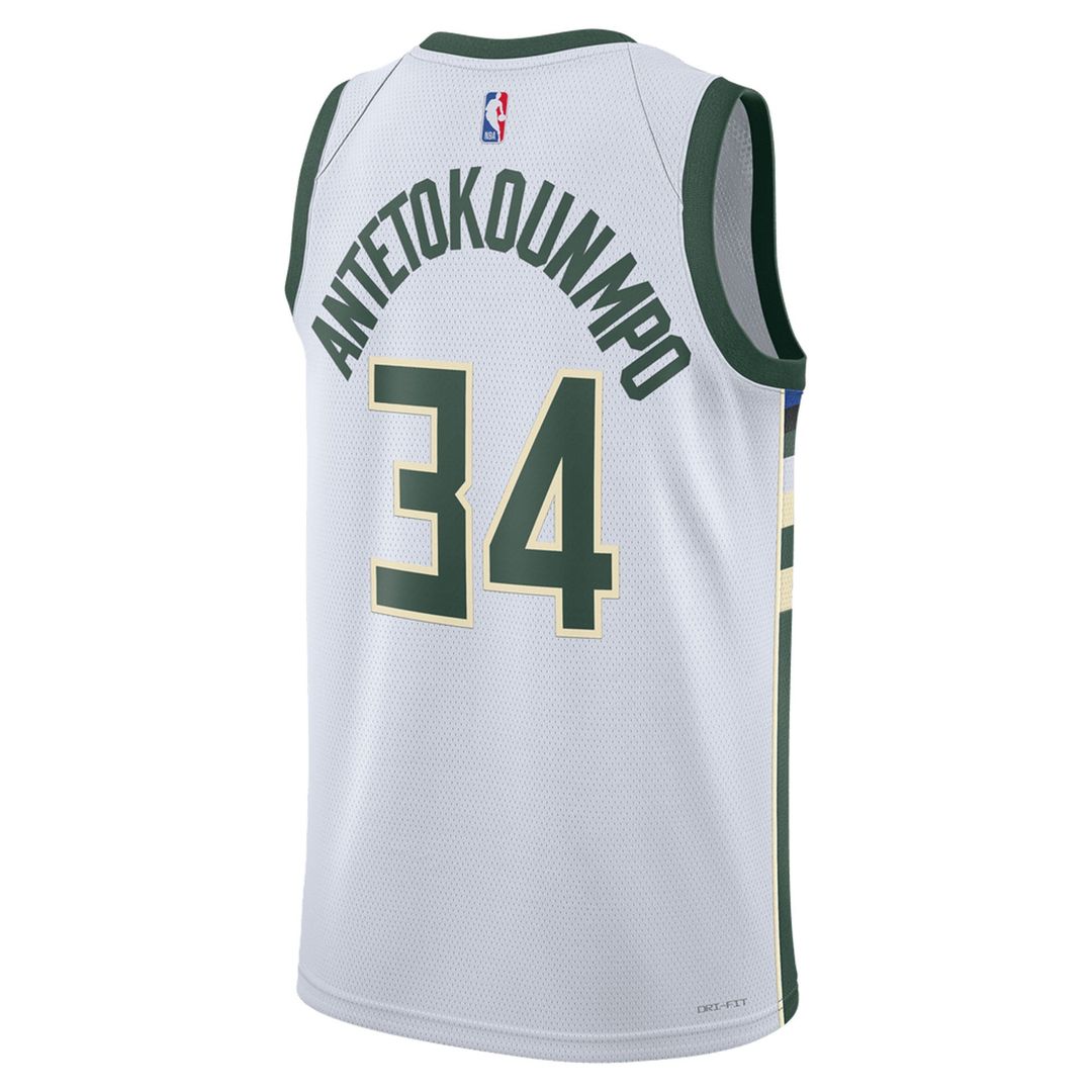 Milwaukee Bucks Giannis Antetokounmpo Nike Unisex Swingman Jersey - Association Edition - White