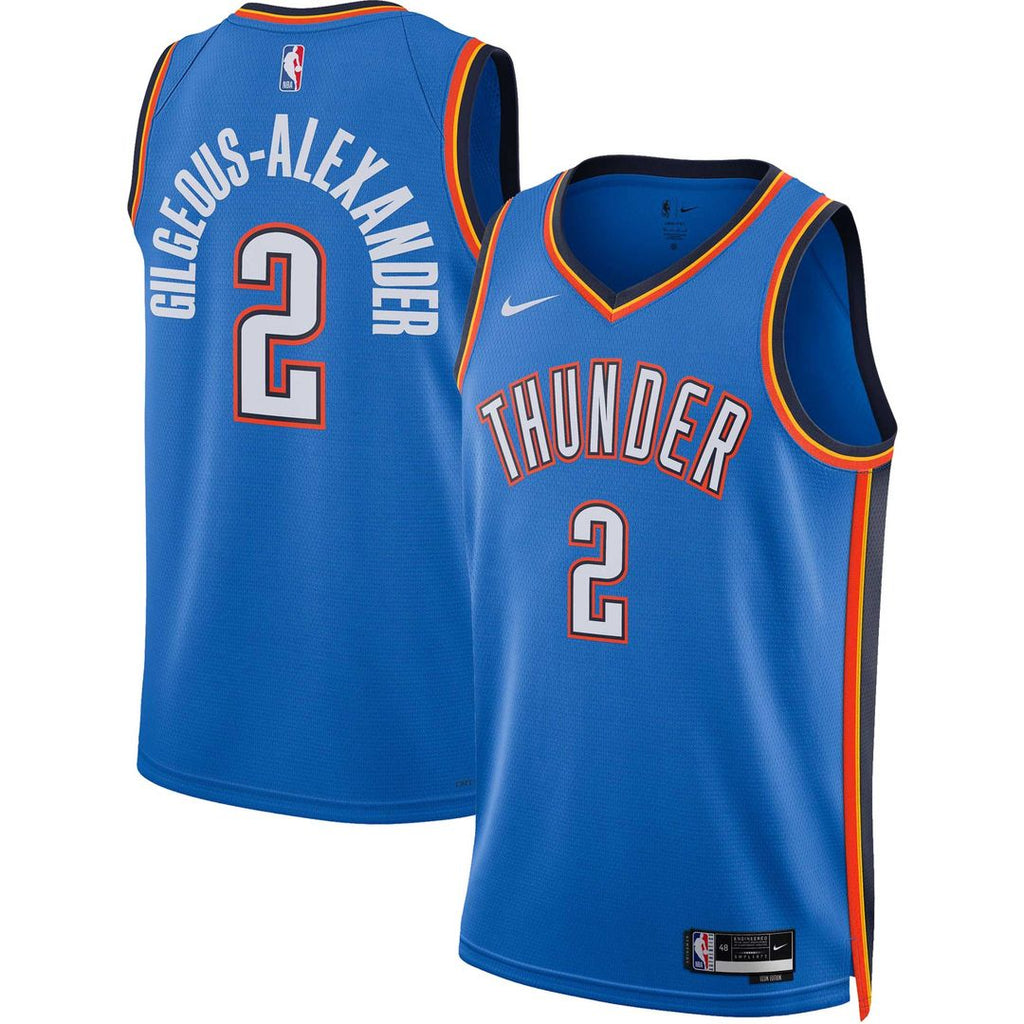 Oklahoma City Thunder Shai Gilgeous - Alexander Nike Unisex Swingman Jersey - Icon Edition - Blue