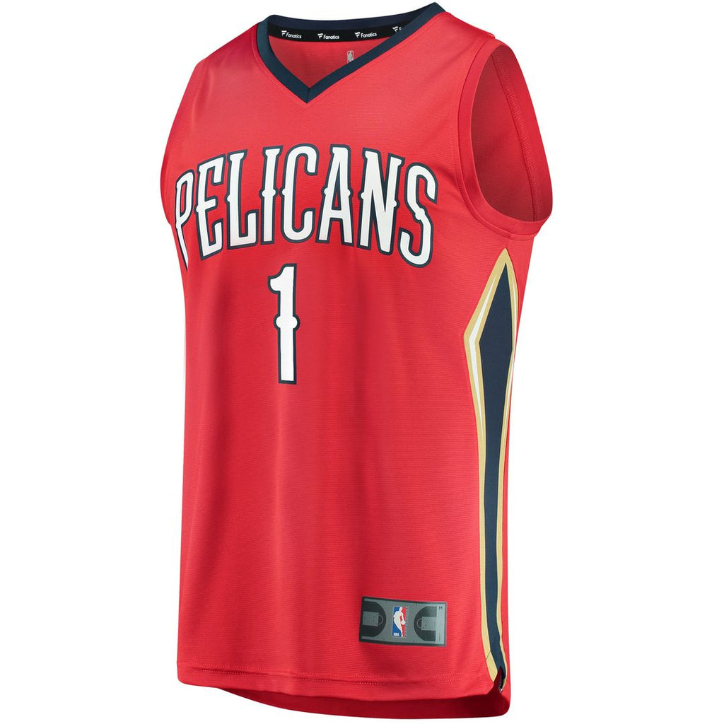 New Orleans Pelicans Zion Williamson Fanatics Replica Fast Break Jersey Navy - Icon Edition