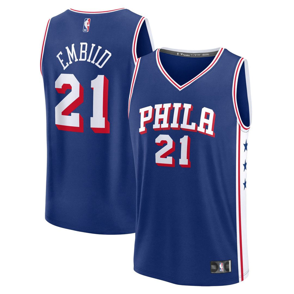 Philadelphia 76ers Joel Embiid Fanatics Fast Break Replica Player Jersey - Icon Edition - Royal