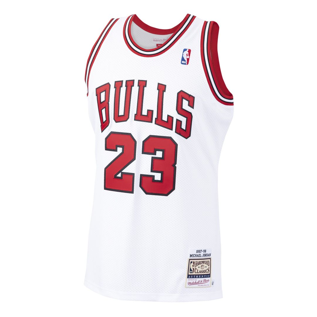 Chicago Bulls Michael Jordan Mitchell & Ness 1997/98 Hardwood Classics Authentic Jersey - Scarlet