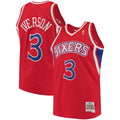 Philadelphia 76ers Allen Iverson Mitchell & Ness 1996/97 Hardwood Classics Swingman Jersey - Red