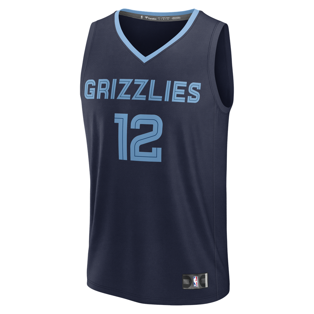Memphis Grizzlies Ja Morant Fanatics Youth Fast Break Replica Player Jersey - Icon Edition - Navy