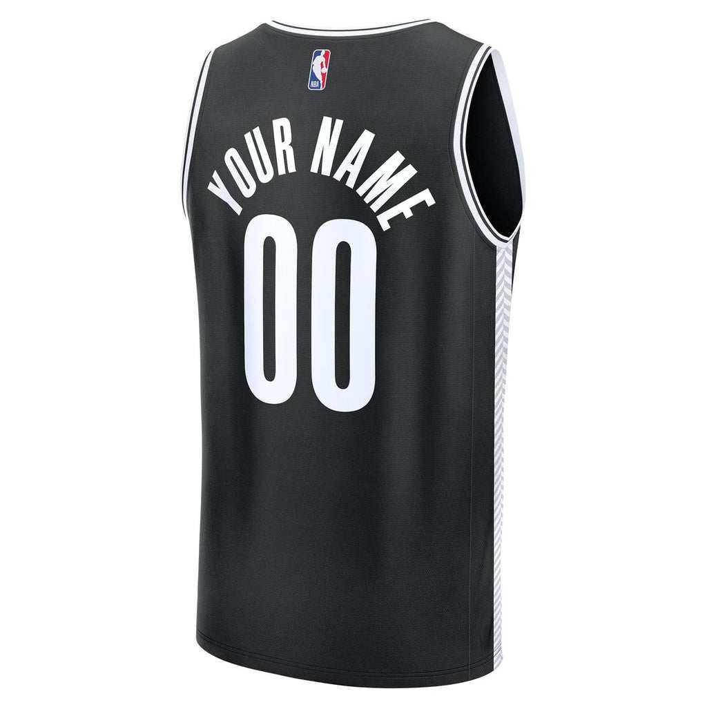 Brooklyn Nets Fanatics Fast Break Custom Jersey - Icon Edition - Black