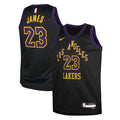 Los Angeles Lakers LeBron James Nike Youth 2025/26 City Edition Swingman Jersey - Black