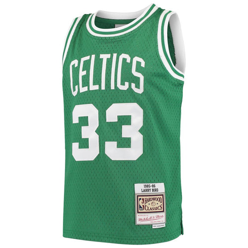 Boston Celtics Larry Bird Mitchell & Ness Youth Hardwood Classics Swingman Throwback Jersey - Kelly Green