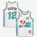 John Stockton 1996 NBA All - Star Game Mitchell & Ness Youth Hardwood Classics Swingman Jersey - White