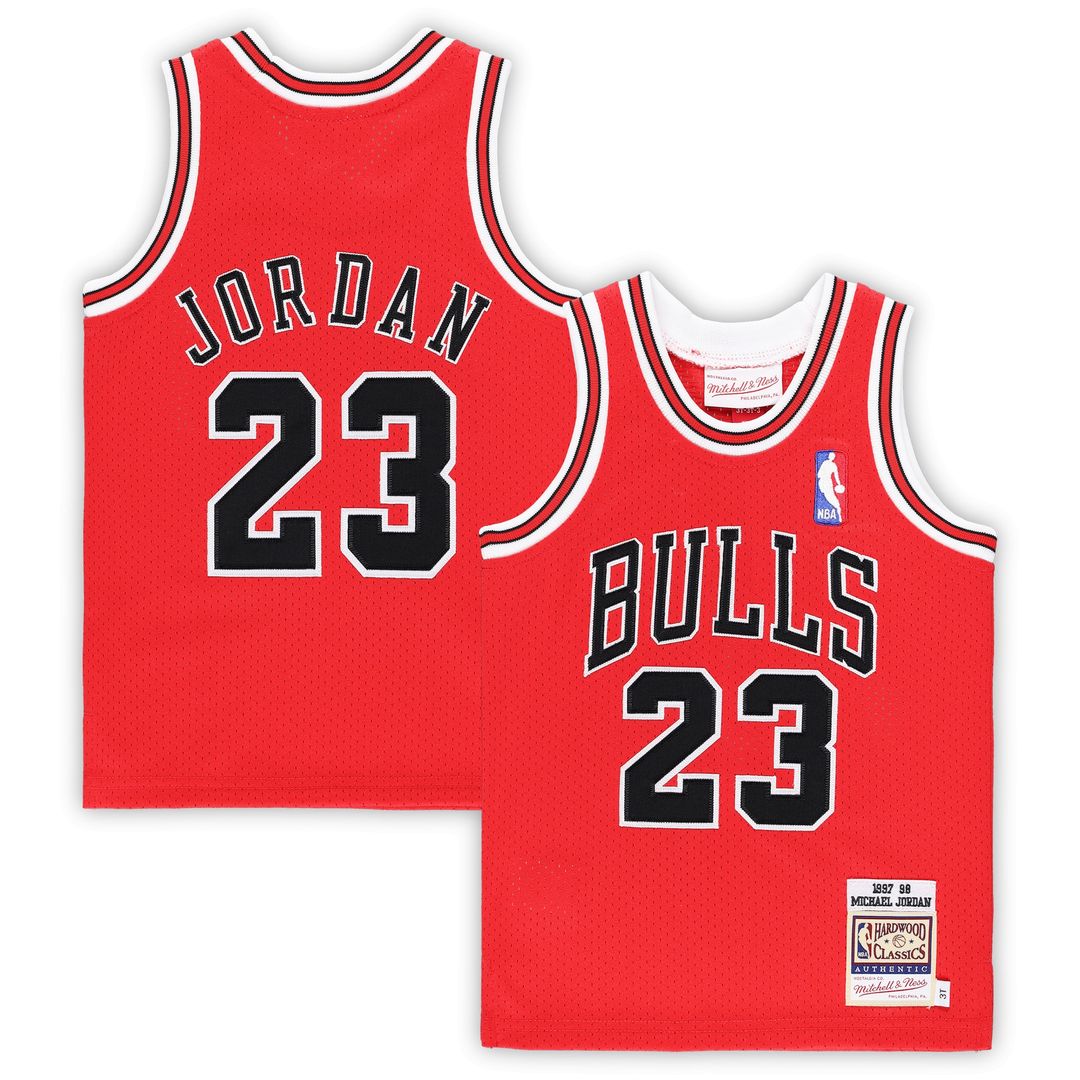 Chicago Bulls Michael Jordan Mitchell & Ness Toddler 1997/98 Hardwood Classics Authentic Jersey - White