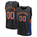 New York Knicks Fanatics Youth Fast Break Custom Jersey - Statement Edition - Black