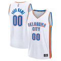Oklahoma City Thunder Fanatics Youth Fast Break Custom Jersey - Association Edition - White