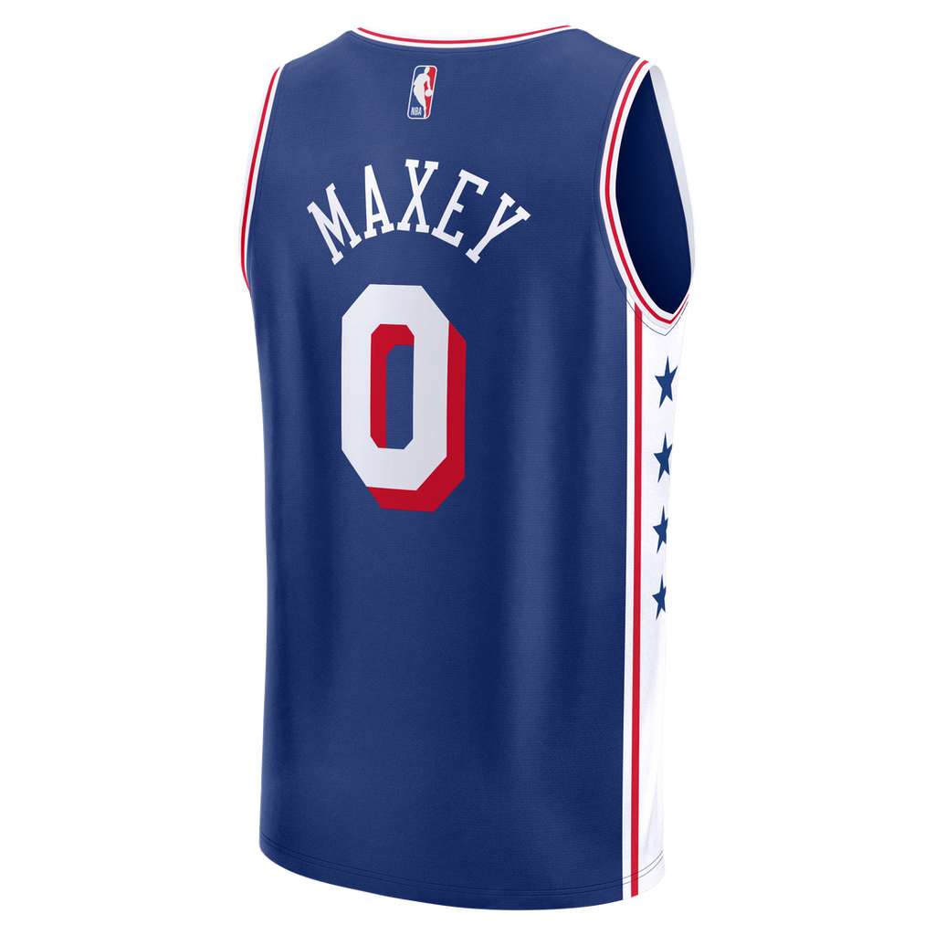 Philadelphia 76ers Tyrese Maxey Fanatics Fast Break Replica Player Jersey - Icon Edition - Royal