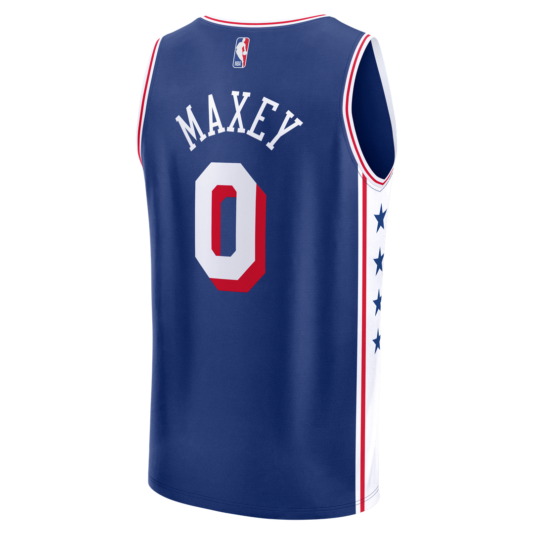 Philadelphia 76ers Tyrese Maxey Fanatics Fast Break Replica Player Jersey - Icon Edition - Royal