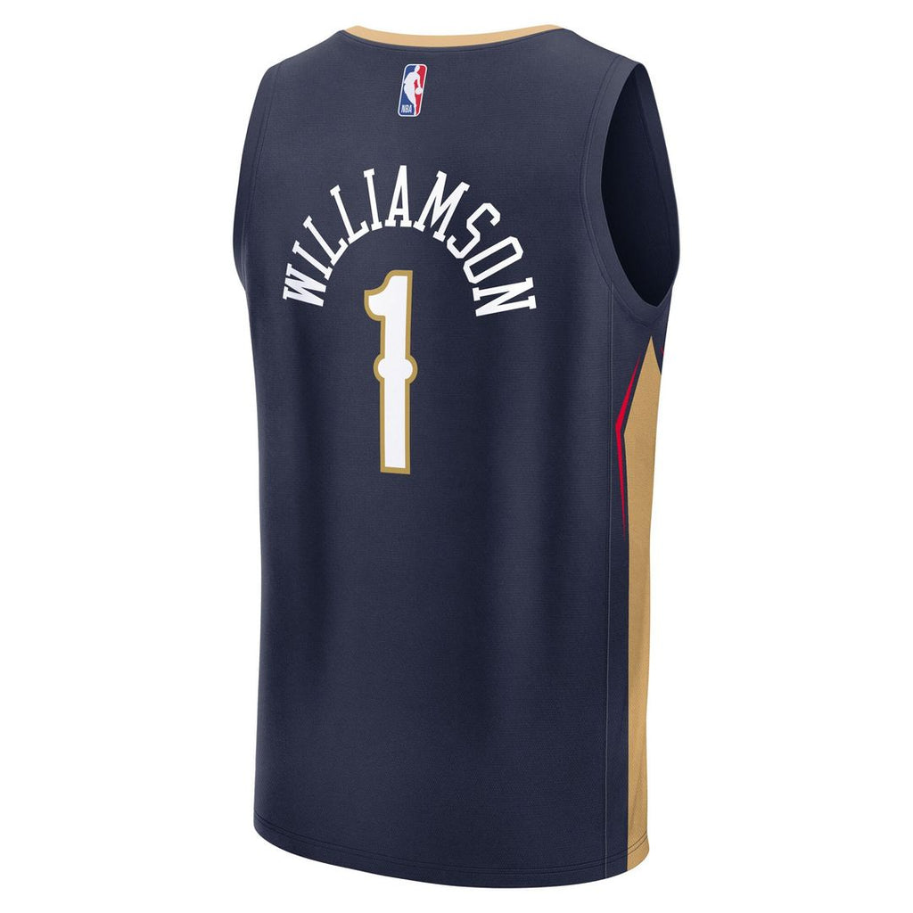 New Orleans Pelicans Zion Williamson Fanatics Fast Break Replica Player Jersey - Icon Edition - Navy