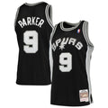 San Antonio Spurs Tony Parker Mitchell & Ness Hardwood Classics Swingman Jersey - Black