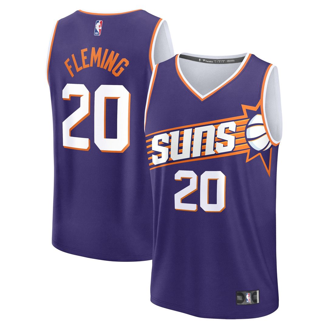 Phoenix Suns Rasheer Fleming Fanatics Youth Fast Break Replica Jersey - Purple - Icon Edition