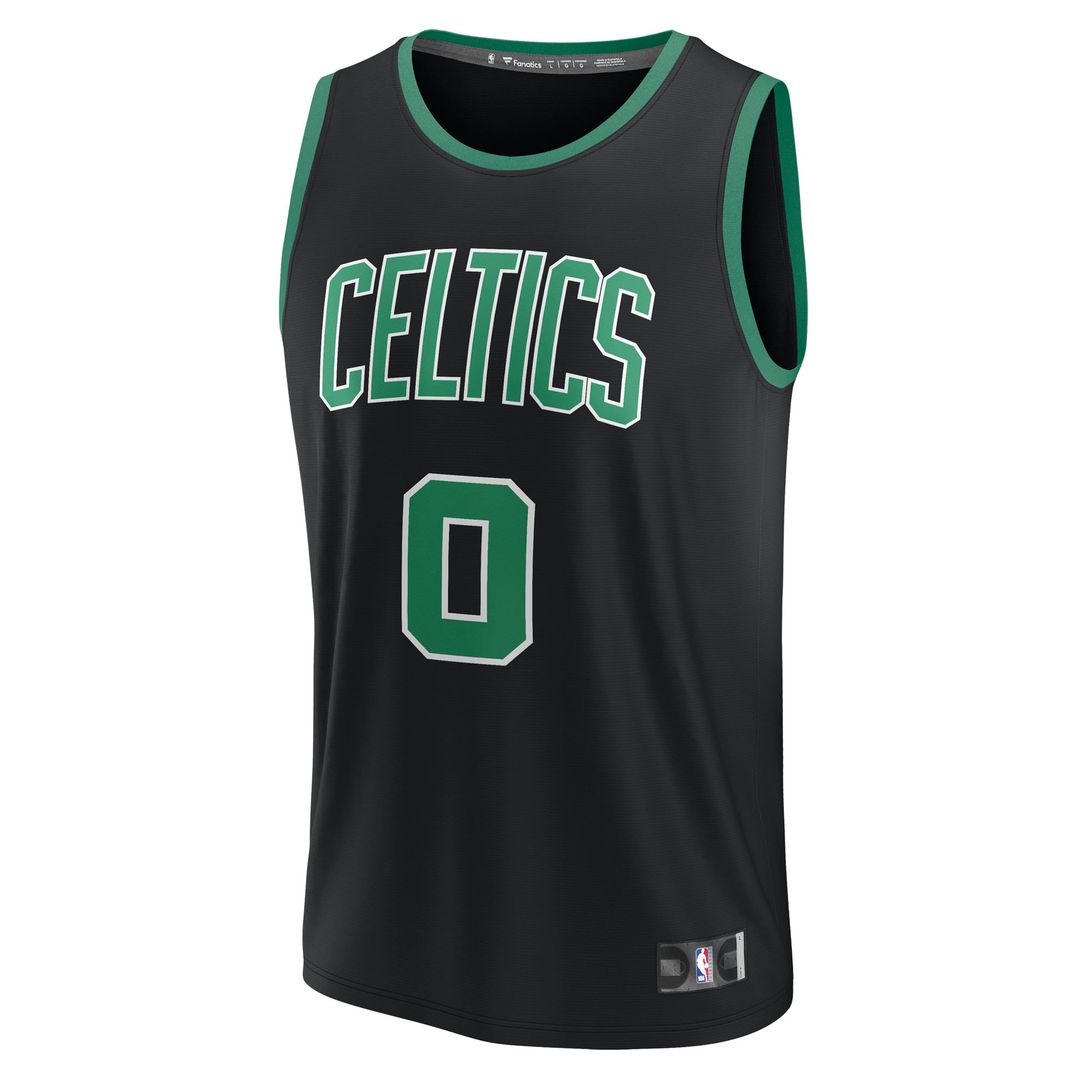 Boston Celtics Jayson Tatum Fanatics Youth Fast Break Replica Player Jersey - Statement Edition - Black