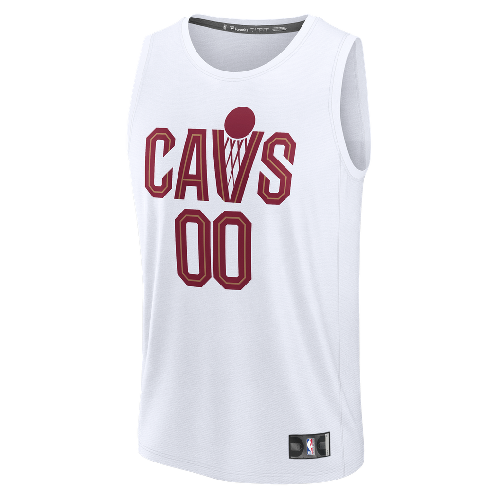 Cleveland Cavaliers Fanatics Youth Fast Break Custom Jersey - Association Edition - White