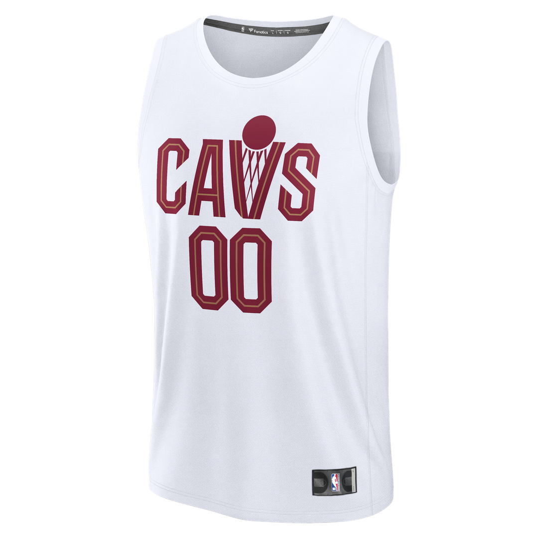 Cleveland Cavaliers Fanatics Youth Fast Break Custom Jersey - Association Edition - White