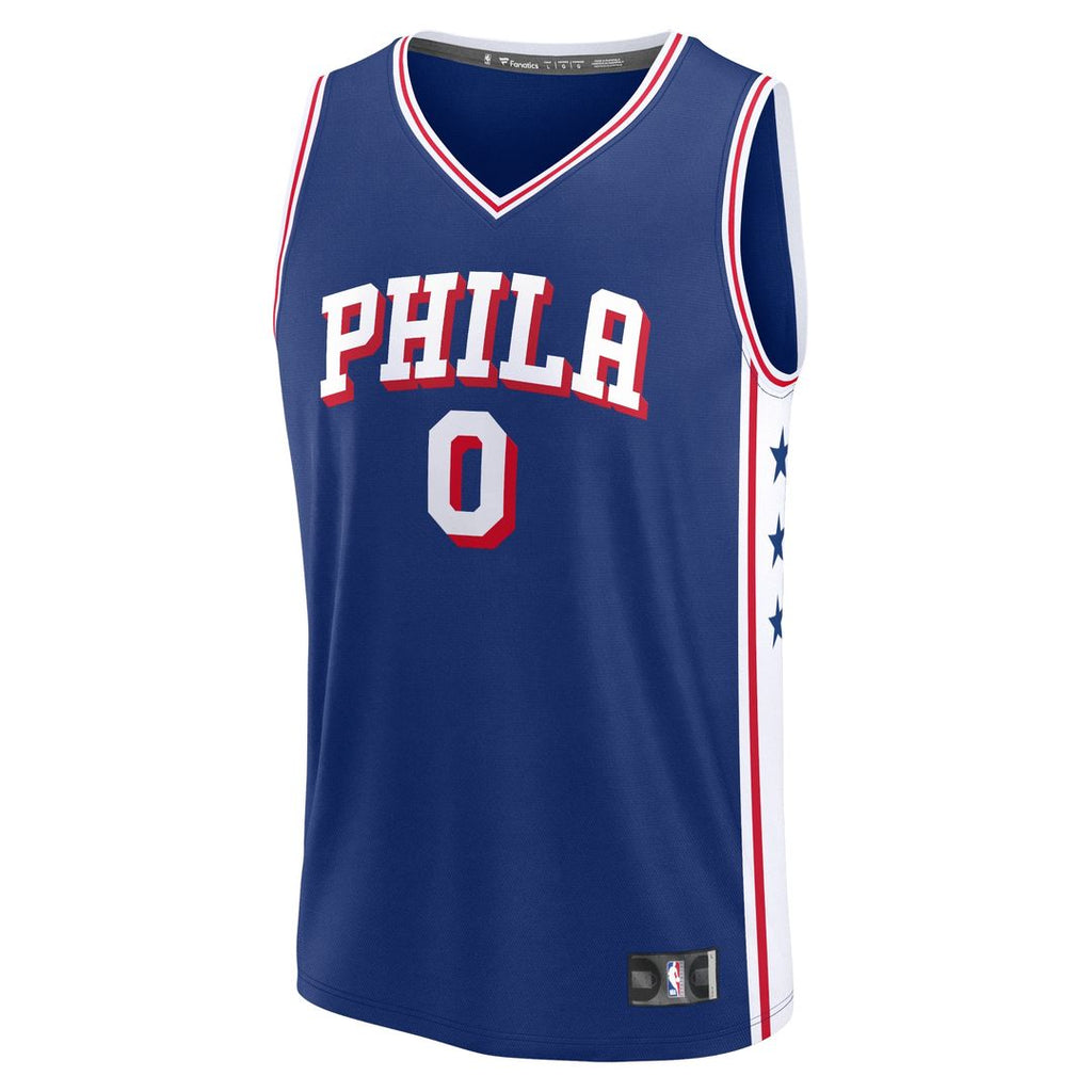Philadelphia 76ers Tyrese Maxey Fanatics Fast Break Replica Jersey - Icon Edition - Royal