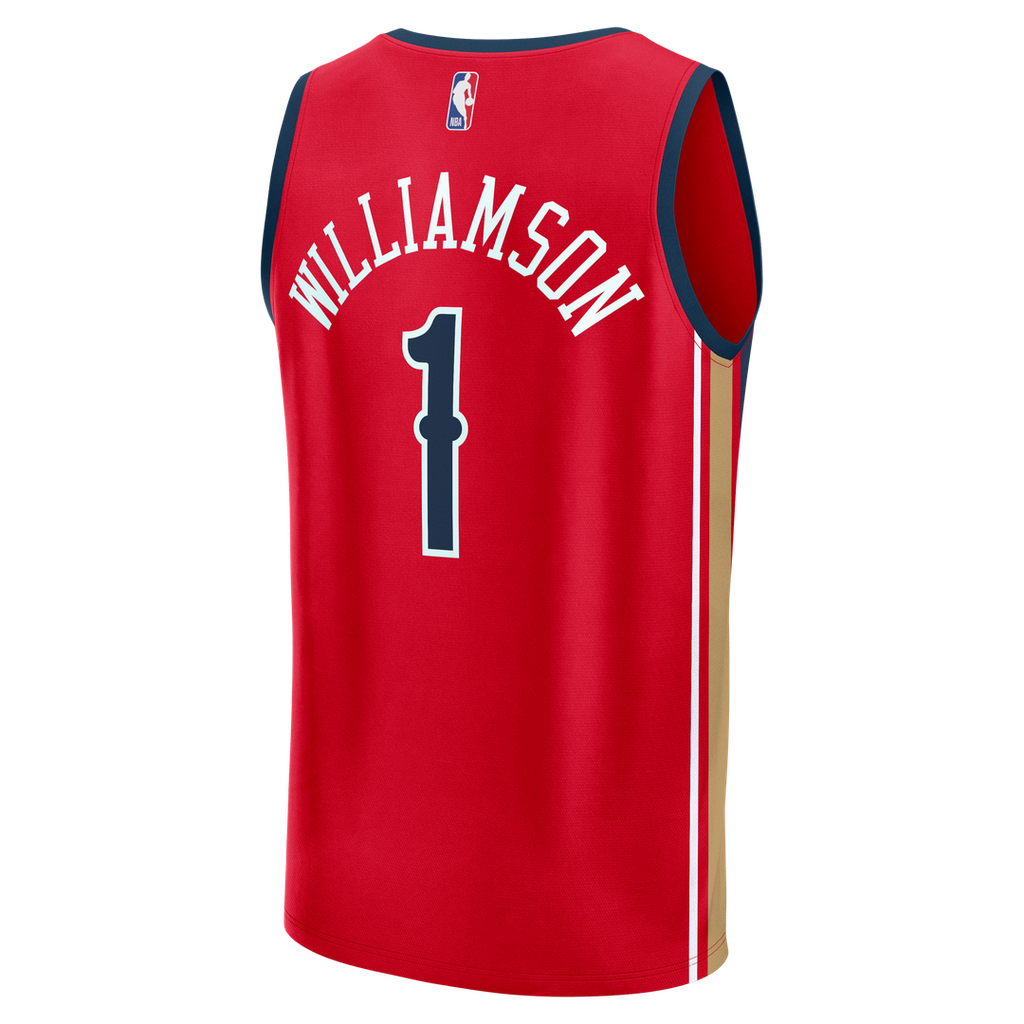 New Orleans Pelicans Zion Williamson Fanatics Youth Fast Break Player Jersey - Statement Edition - Red