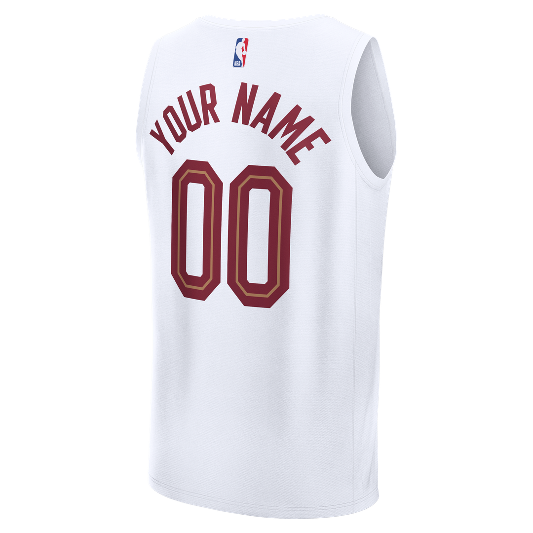 Cleveland Cavaliers Fanatics Youth Fast Break Custom Jersey - Association Edition - White