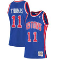 Detroit Pistons Isiah Thomas Mitchell & Ness 1988/89 Hardwood Classics Swingman Jersey - Blue