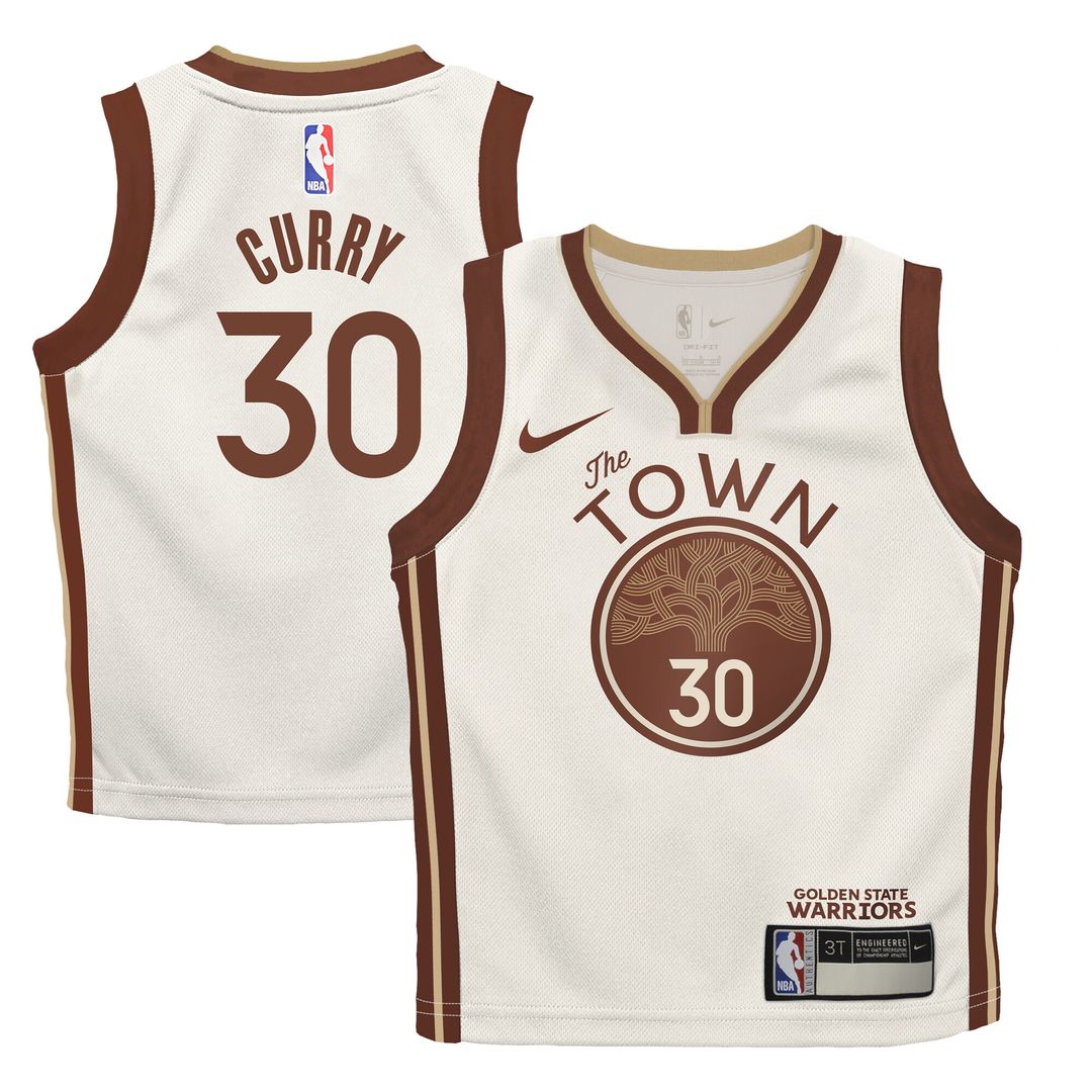 Golden State Warriors Stephen Curry Nike Infant 2025/26 City Edition Swingman Jersey - Tan