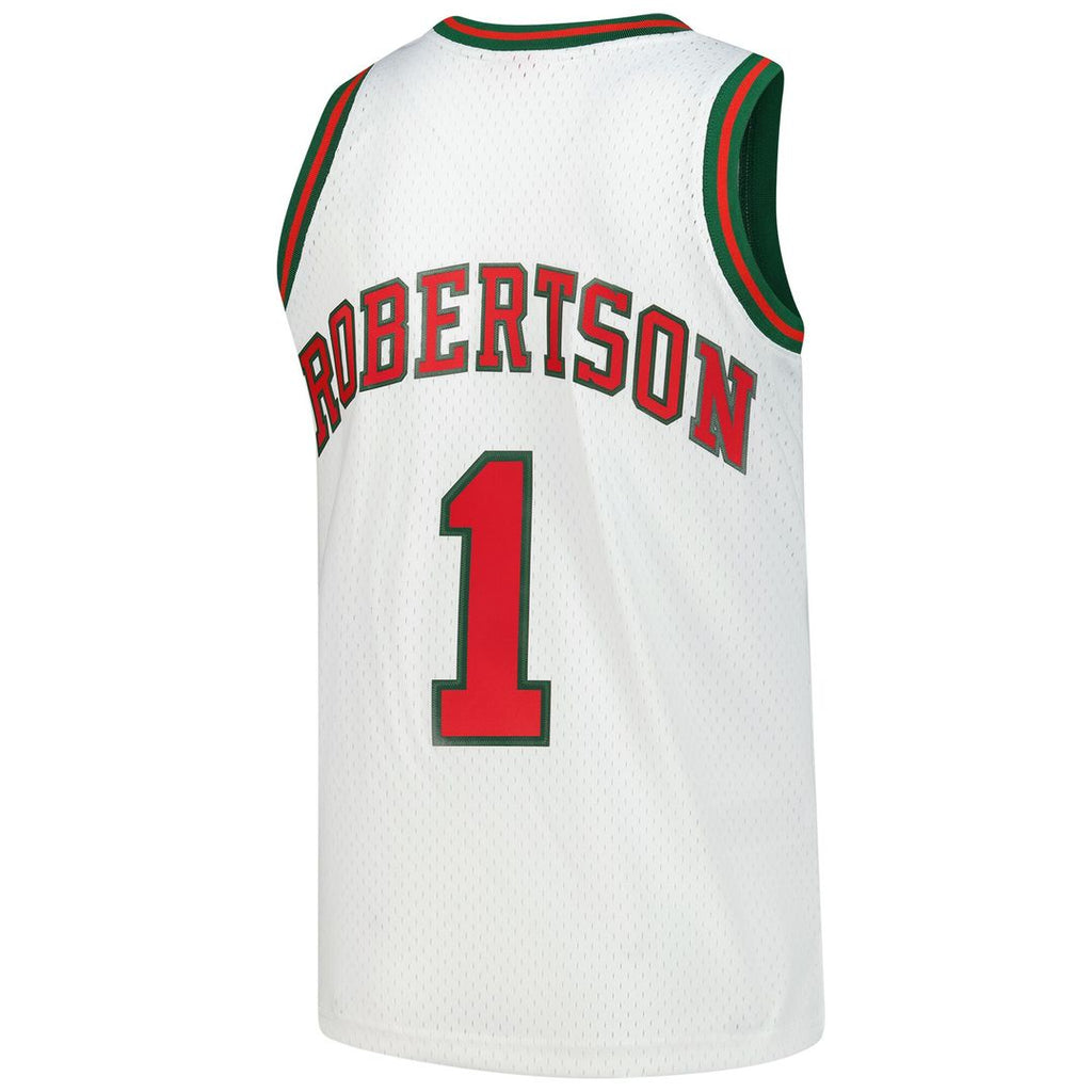 Milwaukee Bucks Oscar Robertson Mitchell & Ness 1971/72 Hardwood Classics Swingman Jersey - Green