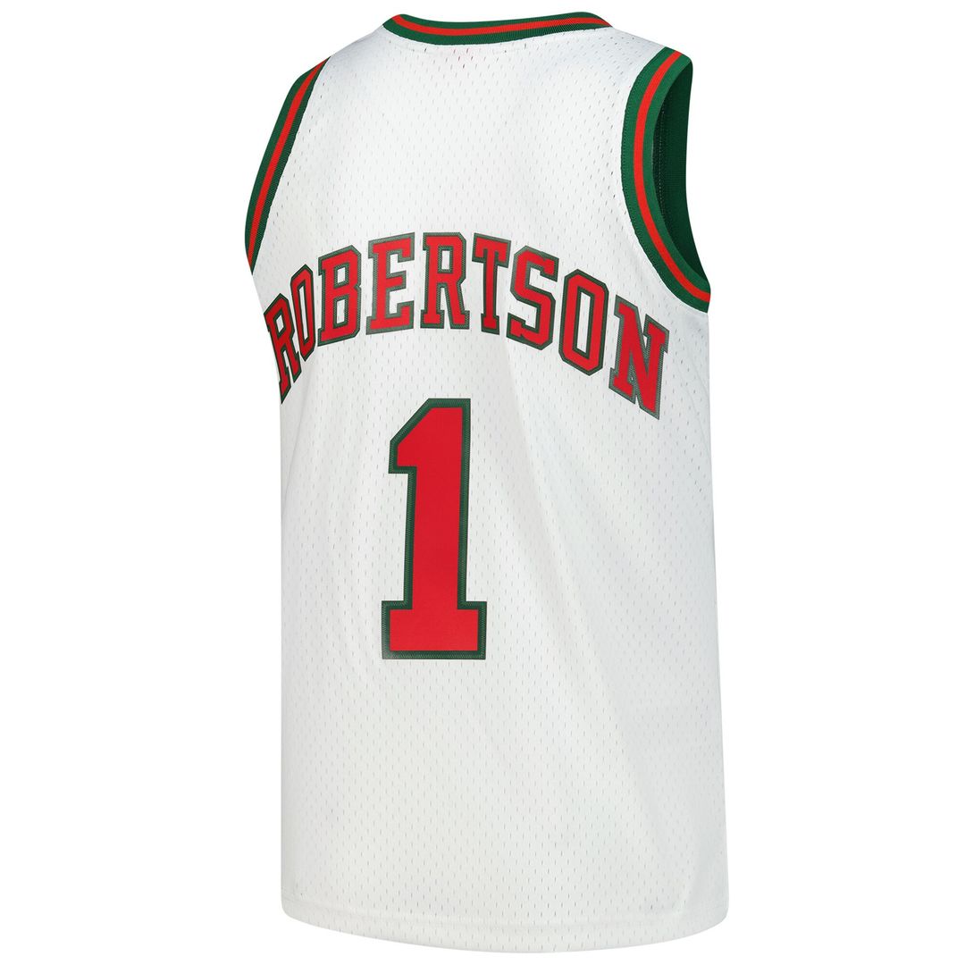 Milwaukee Bucks Oscar Robertson Mitchell & Ness 1971/72 Hardwood Classics Swingman Jersey - Green
