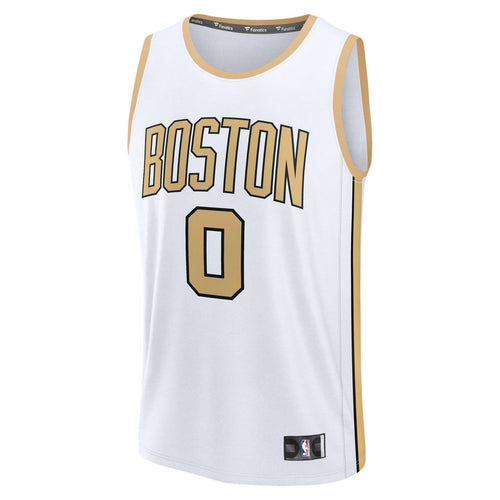 Boston Celtics Jayson Tatum Fanatics 2025/26 City Edition Fast Break Jersey - White