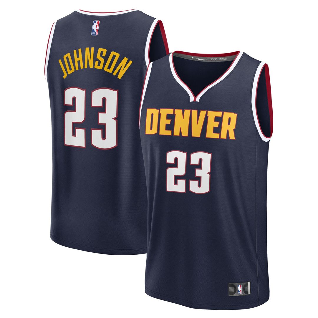 Denver Nuggets Cameron Johnson Fanatics Youth Fast Break Replica Jersey - Navy - Icon Edition