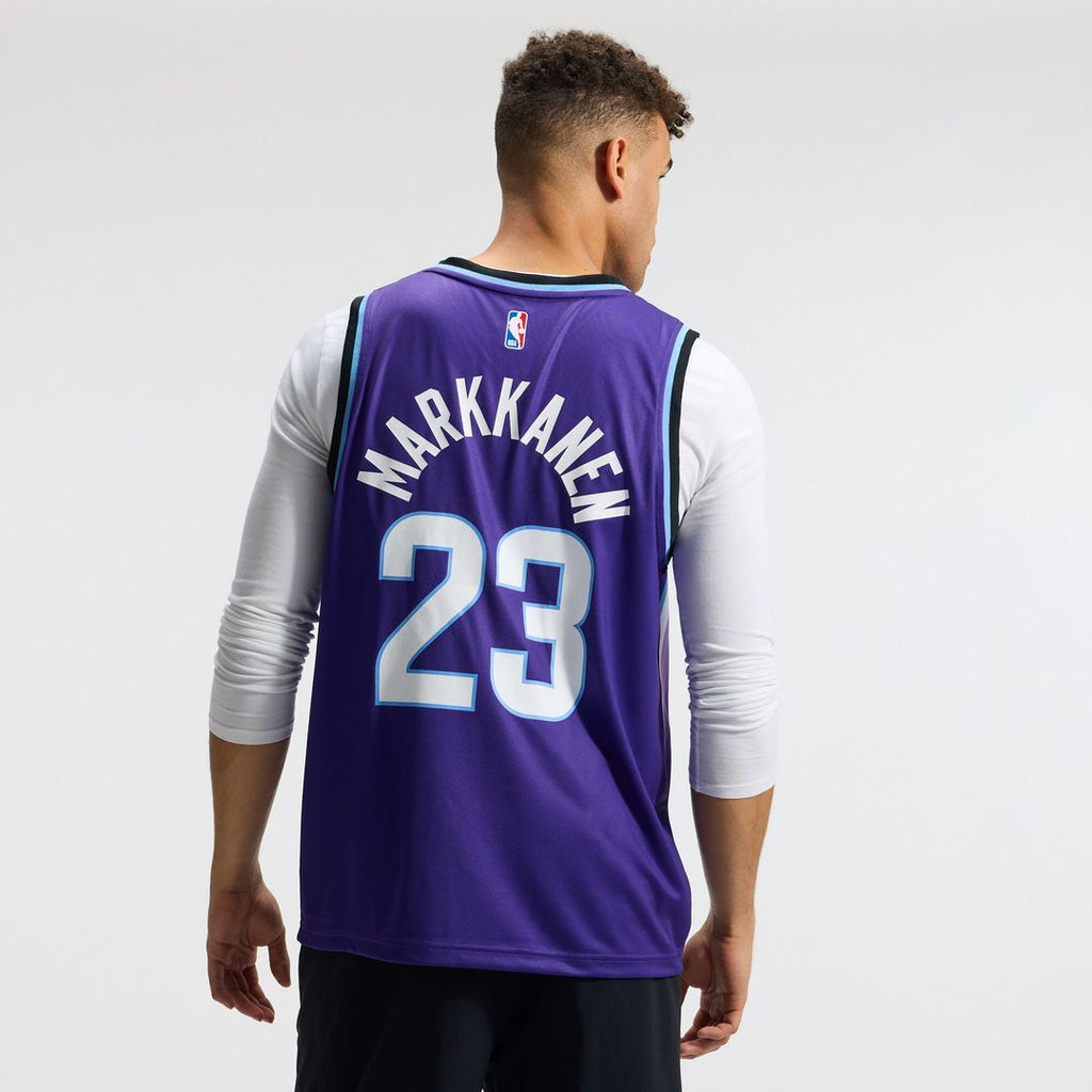 Utah Jazz Lauri Markkanen Fanatics Fast Break Replica Jersey - Icon Edition - Purple