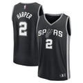 San Antonio Spurs Dylan Harper Fanatics 2025 NBA Draft First Round Pick Fast Break Replica Jersey - Icon Edition - Black