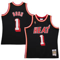 Miami Heat Chris Bosh Mitchell & Ness 2013/14 Hardwood Classics Swingman Jersey - Black