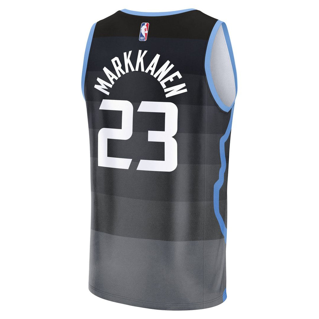 Utah Jazz Lauri Markkanen Fanatics 2025/26 City Edition Fast Break Jersey - Black