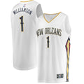 New Orleans Pelicans Zion Williamson Fanatics Replica Fast Break Jersey White - Association Edition