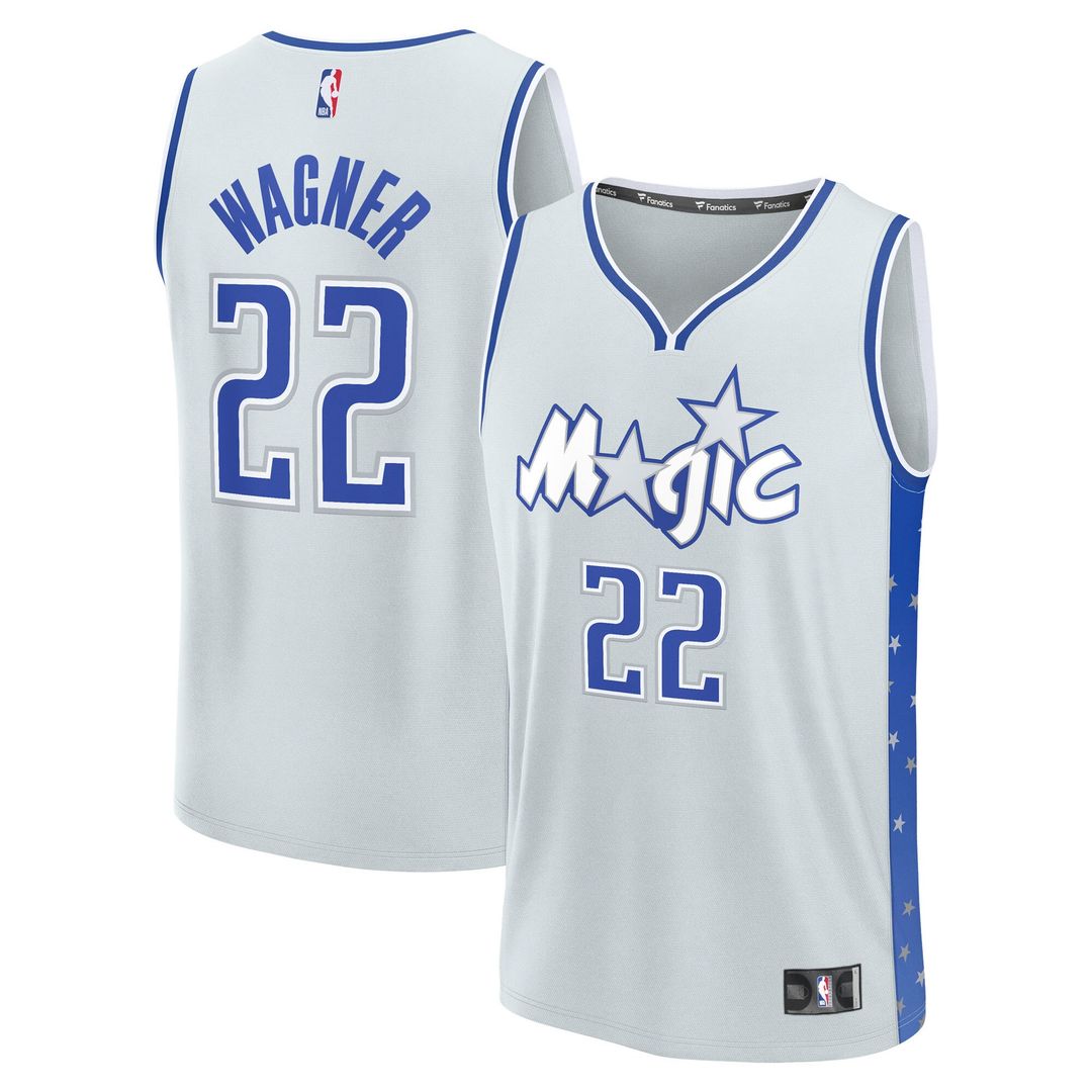 Orlando Magic Franz Wagner Fanatics 2025/26 City Edition Fast Break Jersey - Silver