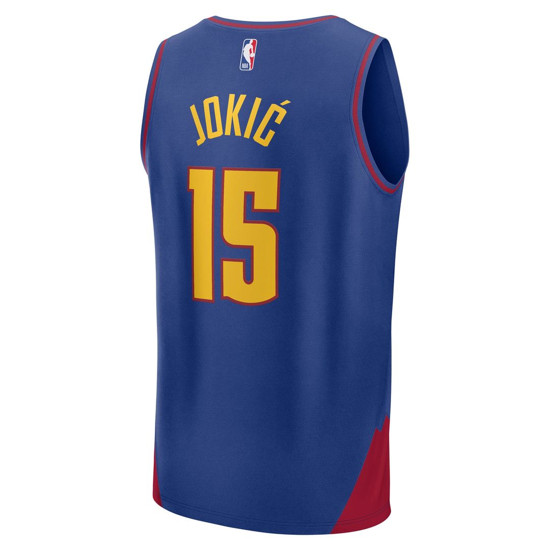 Denver Nuggets Nikola Jokic Fanatics Fast Break Replica Player Jersey - Statement Edition - Blue