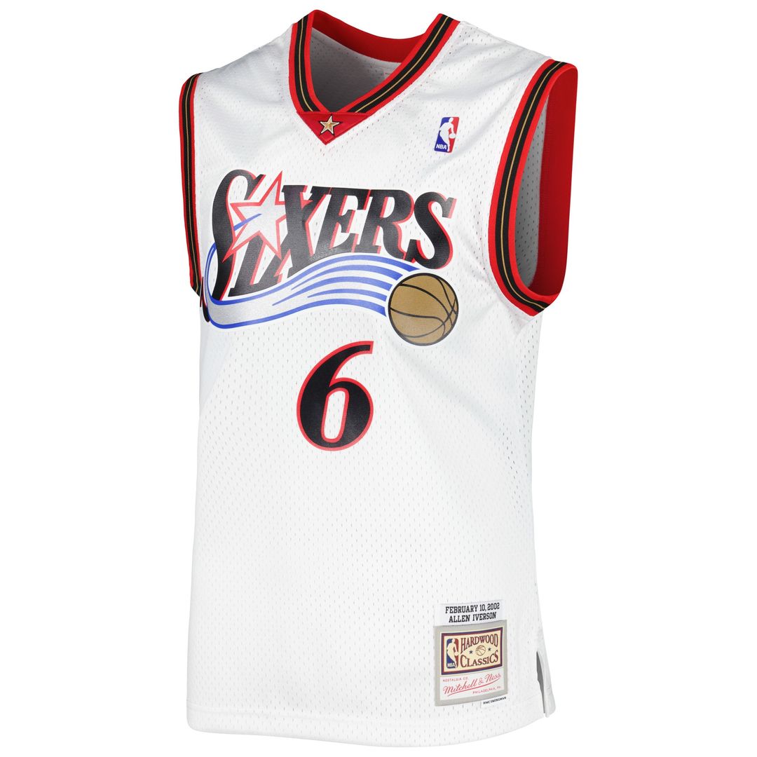 Philadelphia 76ers Allen Iverson Mitchell & Ness 2002/03 Hardwood Classics Swingman Jersey - Red