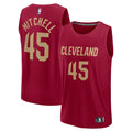 Cleveland Cavaliers Donovan Mitchell Fanatics Youth Fast Break Player Jersey - Icon Edition - Wine