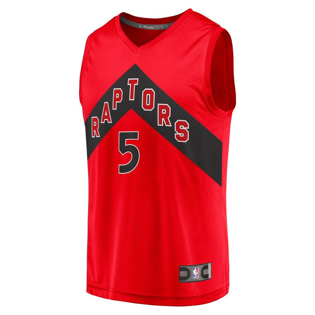 Toronto Raptors Immanuel Quickley Fanatics Fast Break Player Jersey - Icon Edition - Red