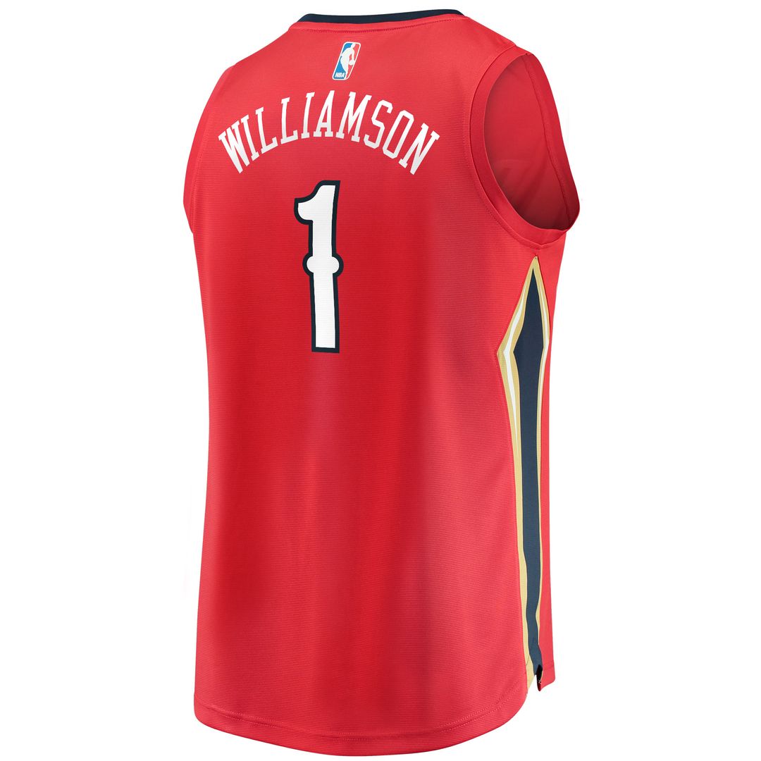 New Orleans Pelicans Zion Williamson Fanatics Replica Fast Break Jersey Navy - Icon Edition