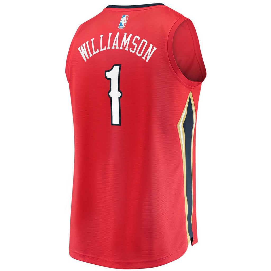 New Orleans Pelicans Zion Williamson Fanatics Replica Fast Break Jersey White - Association Edition