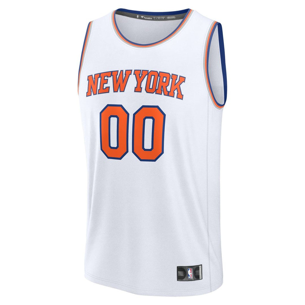 New York Knicks Fanatics Youth Fast Break Custom Jersey - Statement Edition - Black