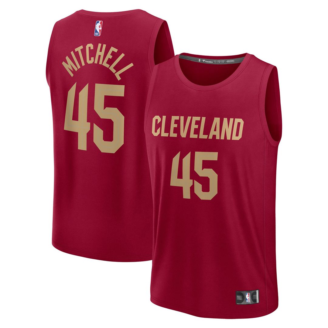 Cleveland Cavaliers Donovan Mitchell Fanatics Fast Break Replica Player Jersey - Icon Edition - Wine