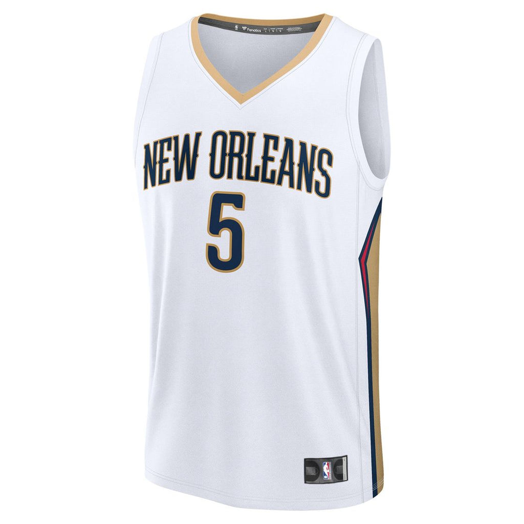 New Orleans Pelicans Dejounte Murray Fanatics Youth Fast Break Replica Player Jersey - Association - White Edition