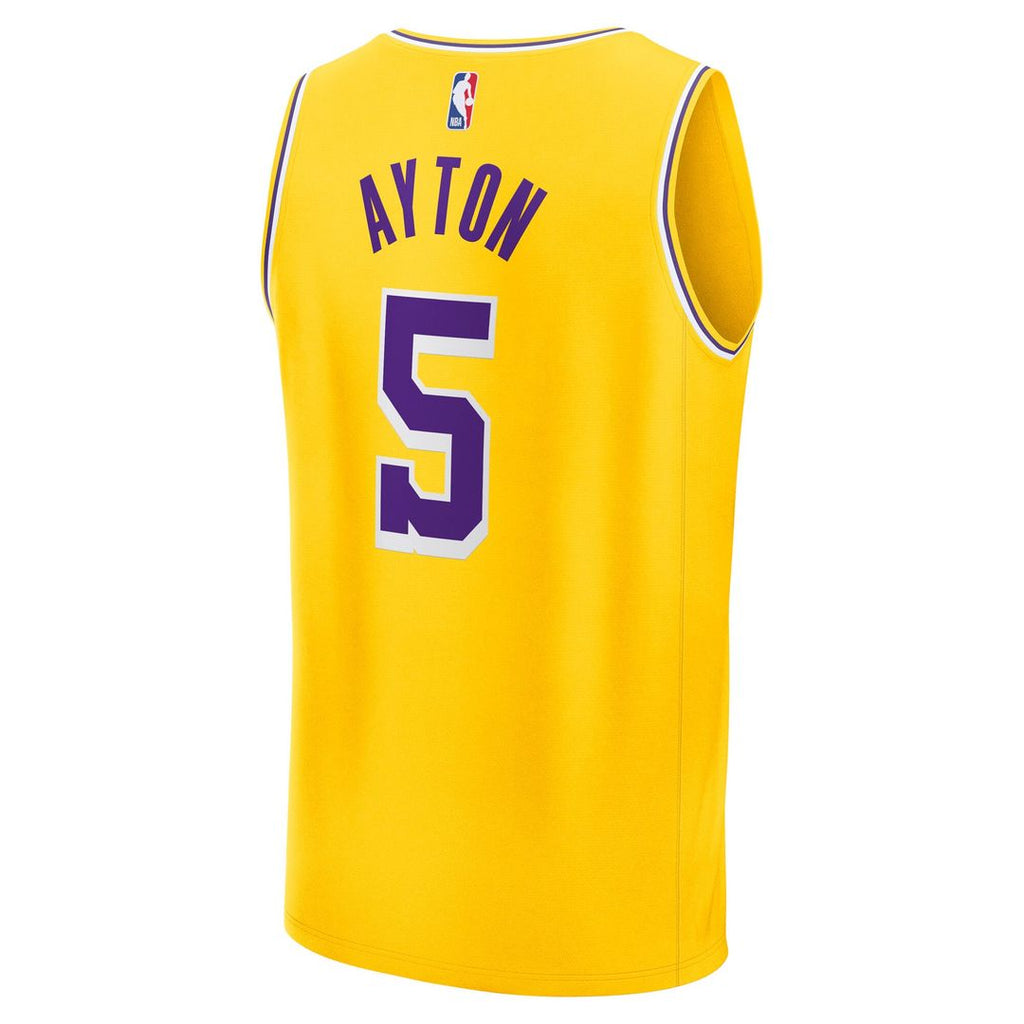 Los Angeles Lakers Deandre Ayton Fanatics Fast Break Replica Player Jersey - Icon Edition - Gold