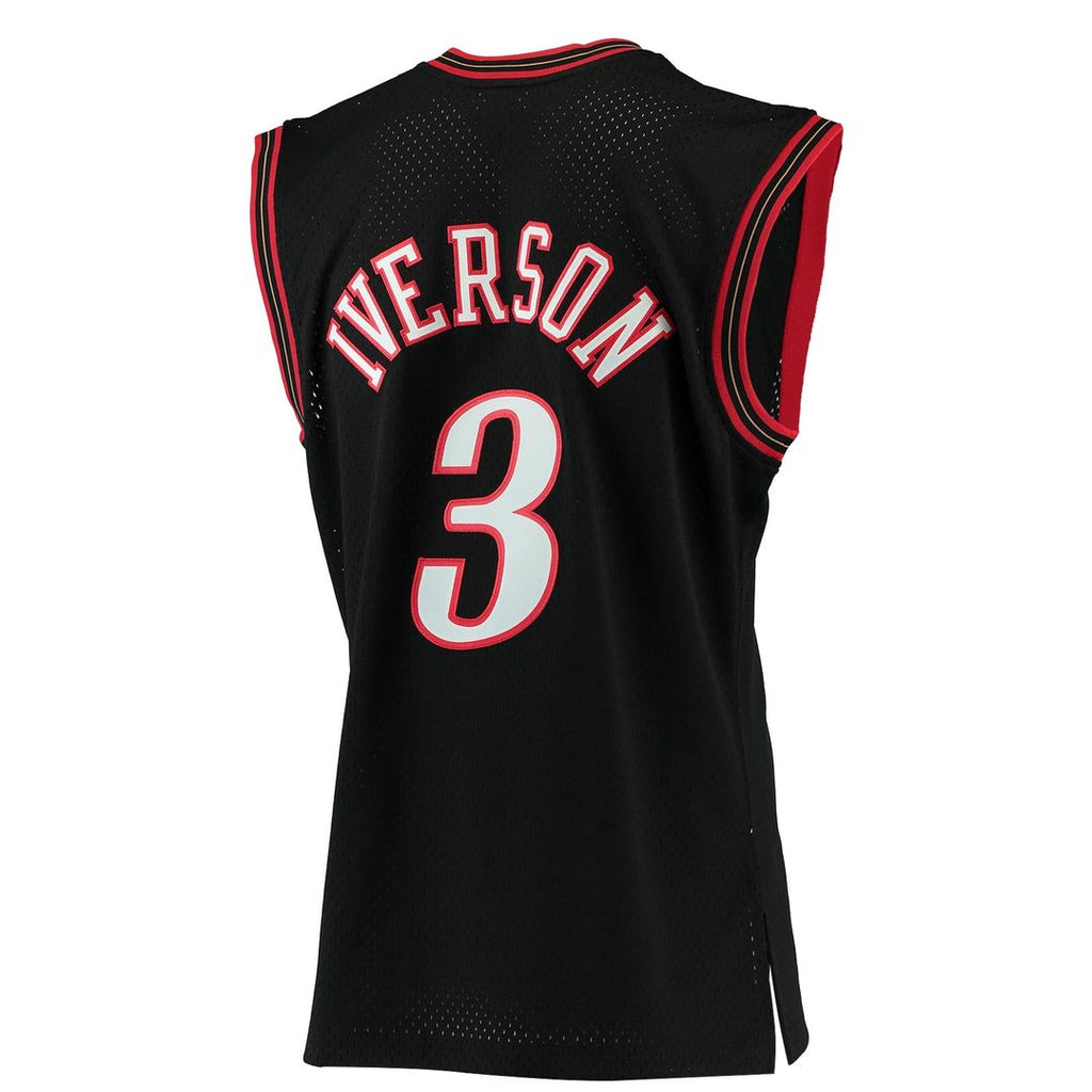 Philadelphia 76ers Allen Iverson Mitchell & Ness 1996/97 Hardwood Classics Swingman Jersey - Red
