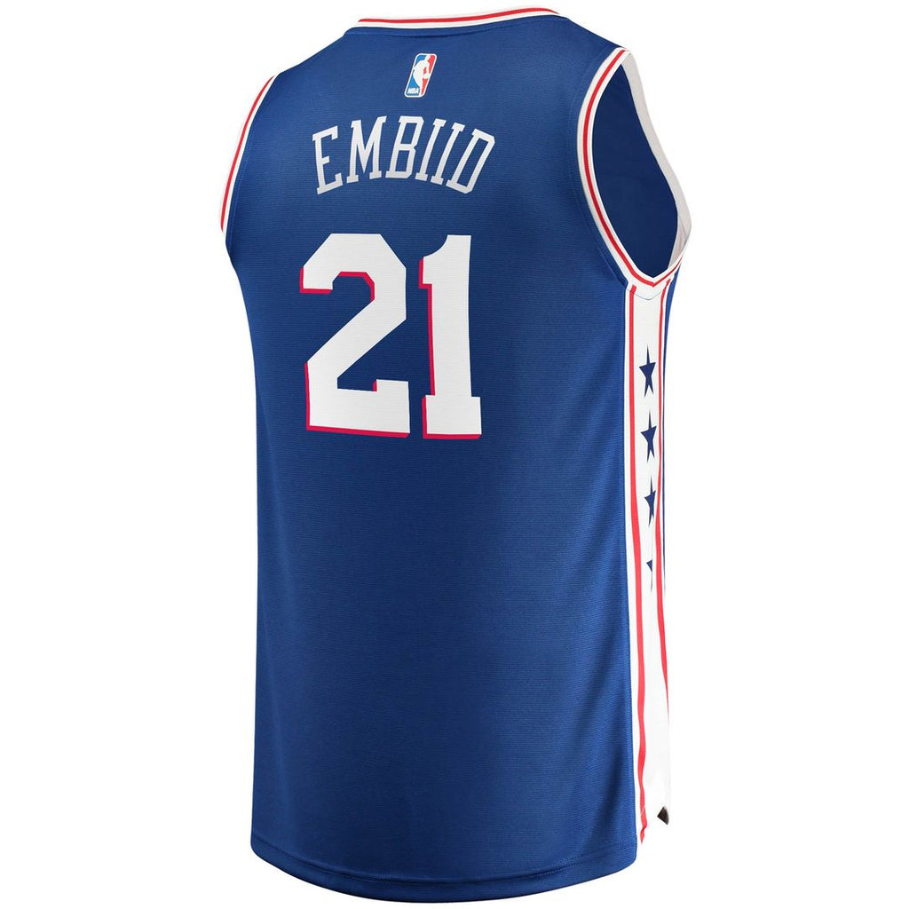 Philadelphia 76ers Joel Embiid Fanatics Fast Break Replica Player Jersey - Icon Edition - Royal