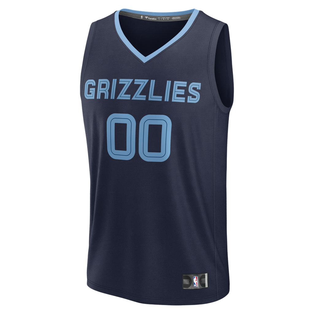 Memphis Grizzlies Fanatics Youth Fast Break Custom Jersey - Statement Edition - Light Blue
